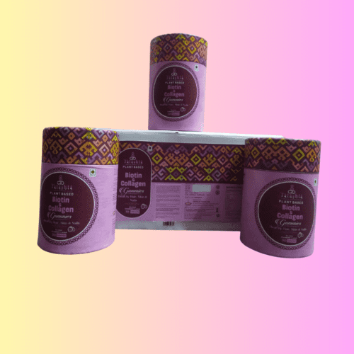 pack of three biotin and collagen gummies
